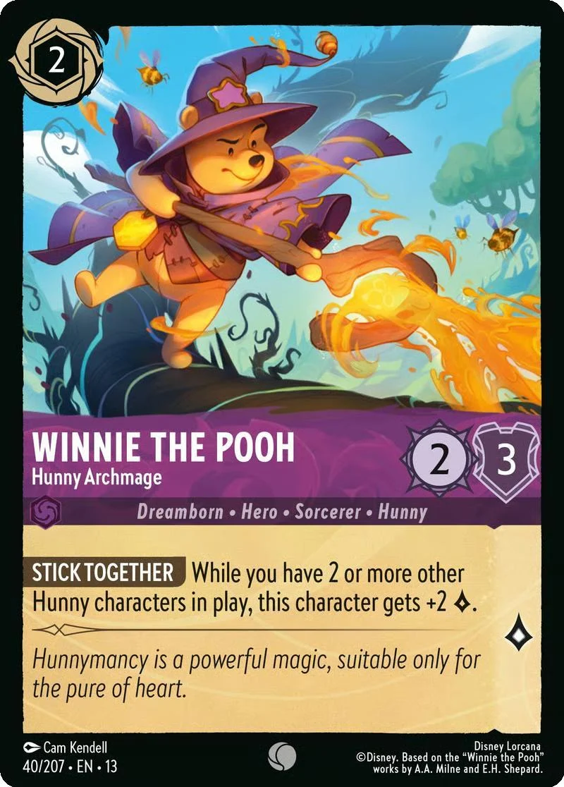 Winnie the Pooh - Hunny Archmage - 40/204 [Attack of the Vine!] [Non-Foil]