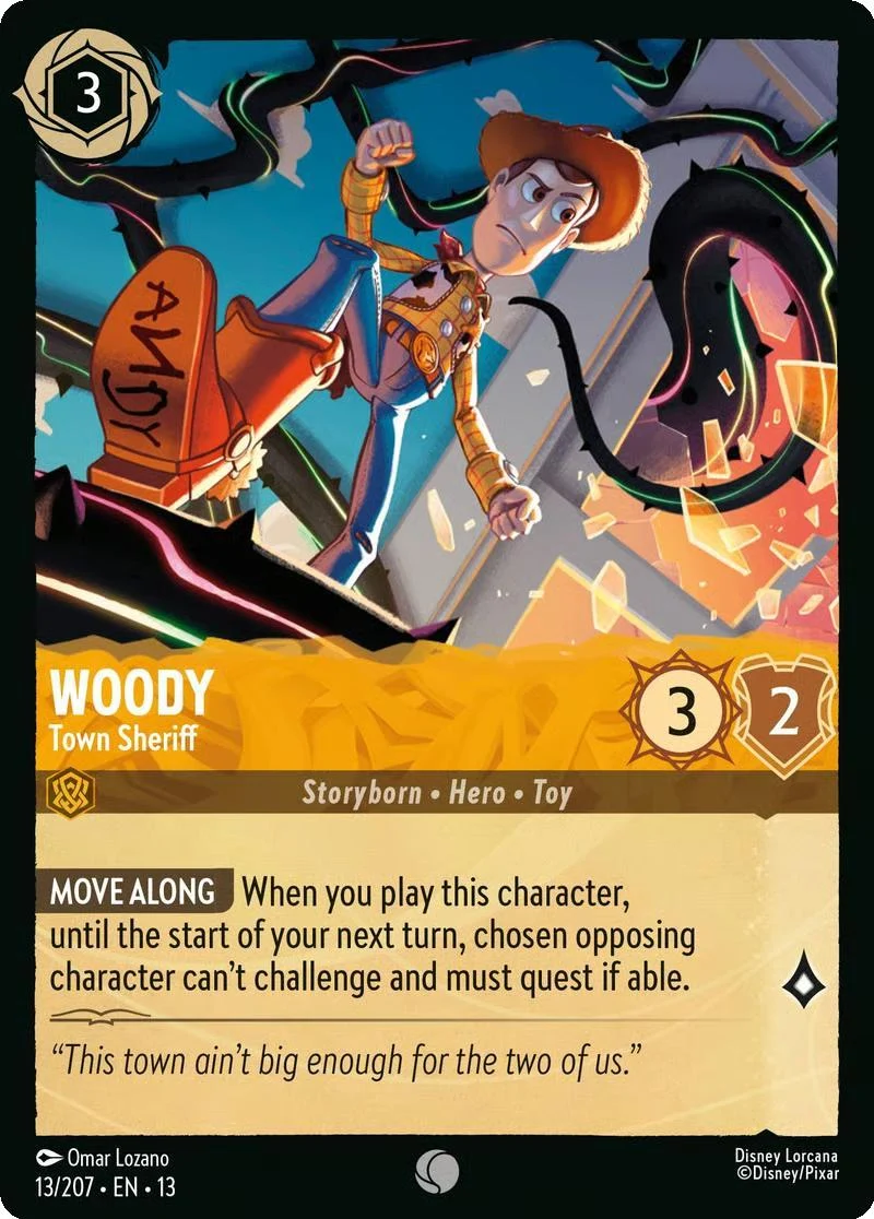 Woody - Town Sheriff - 13/204 [Attack of the Vine!] [Non-Foil]