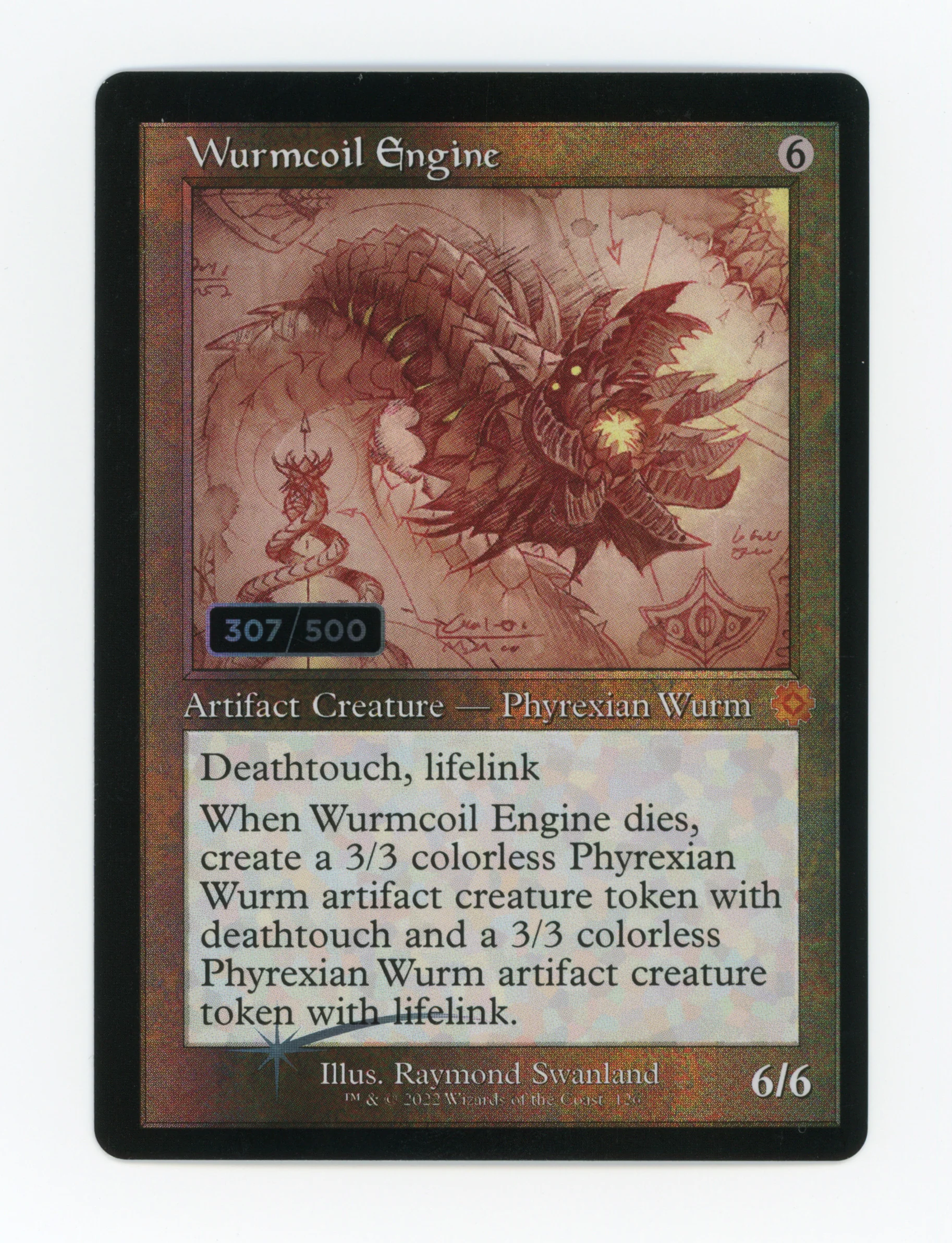 Wurmcoil Engine — Serial Numbered|307/500|Retro Frame|Schematic|Foil — ID 17326