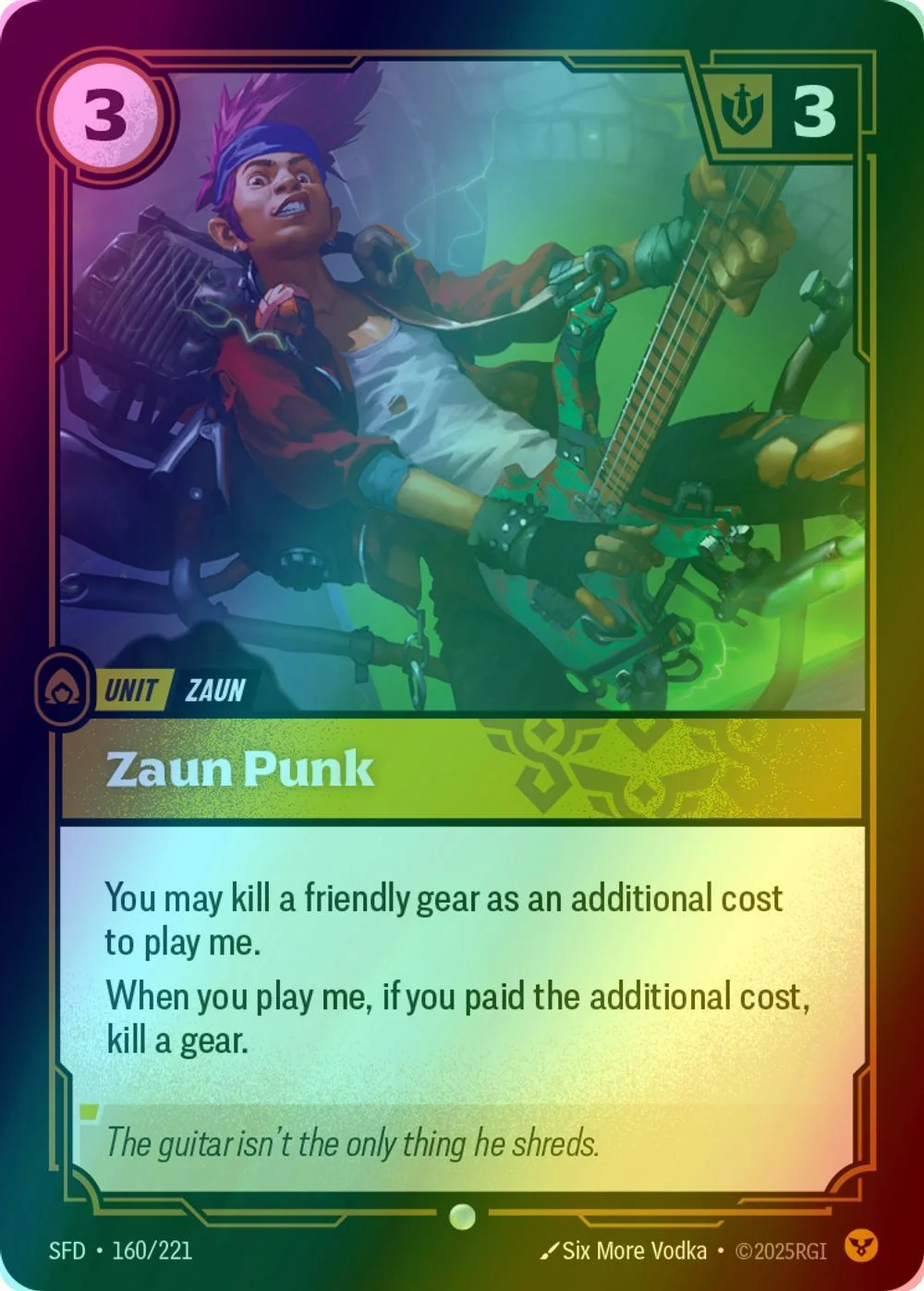 Zaun Punk - 160/221 [Spiritforged] [Foil]