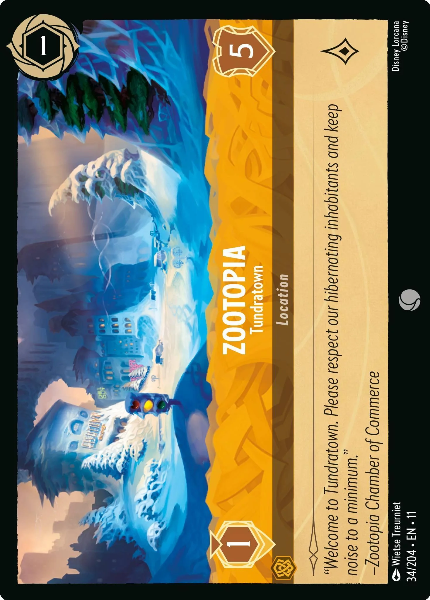 Zootopia - Tundratown - 34/204 [Winterspell] [Non-Foil]