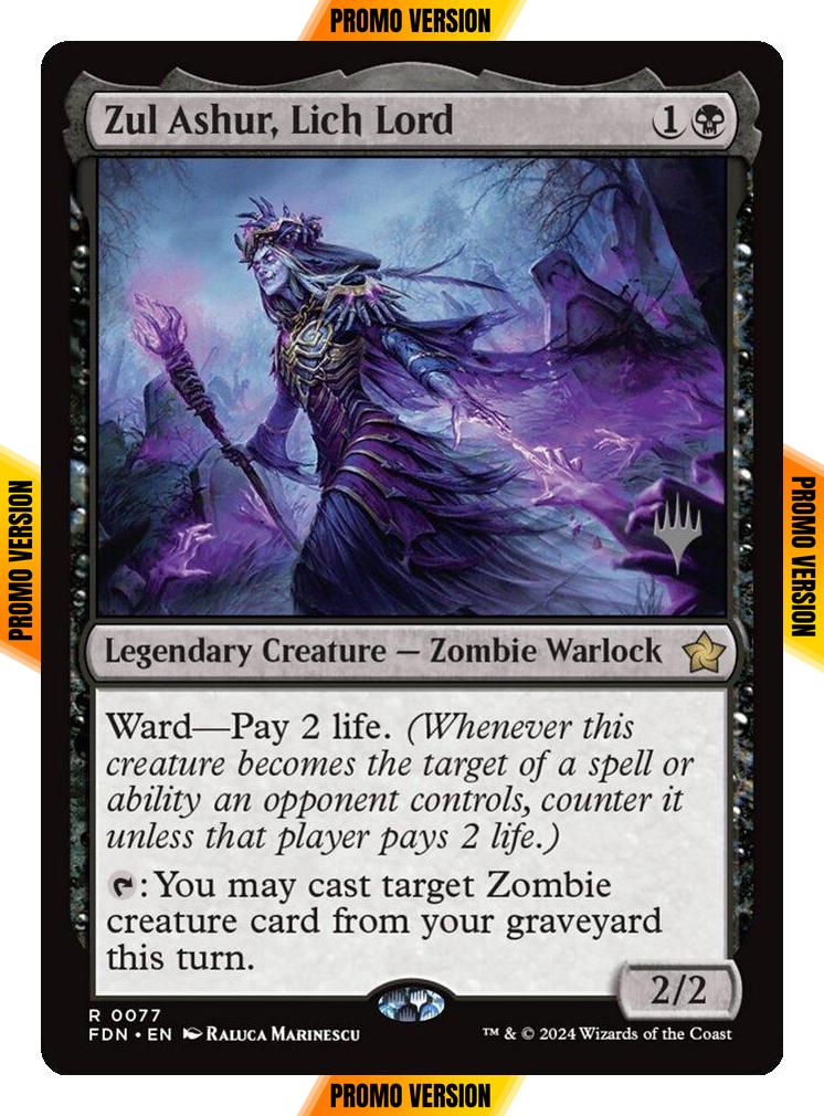 Zul Ashur, Lich Lord [77p] [Promo Pack] [Foundations Promos] [Non-Foil]